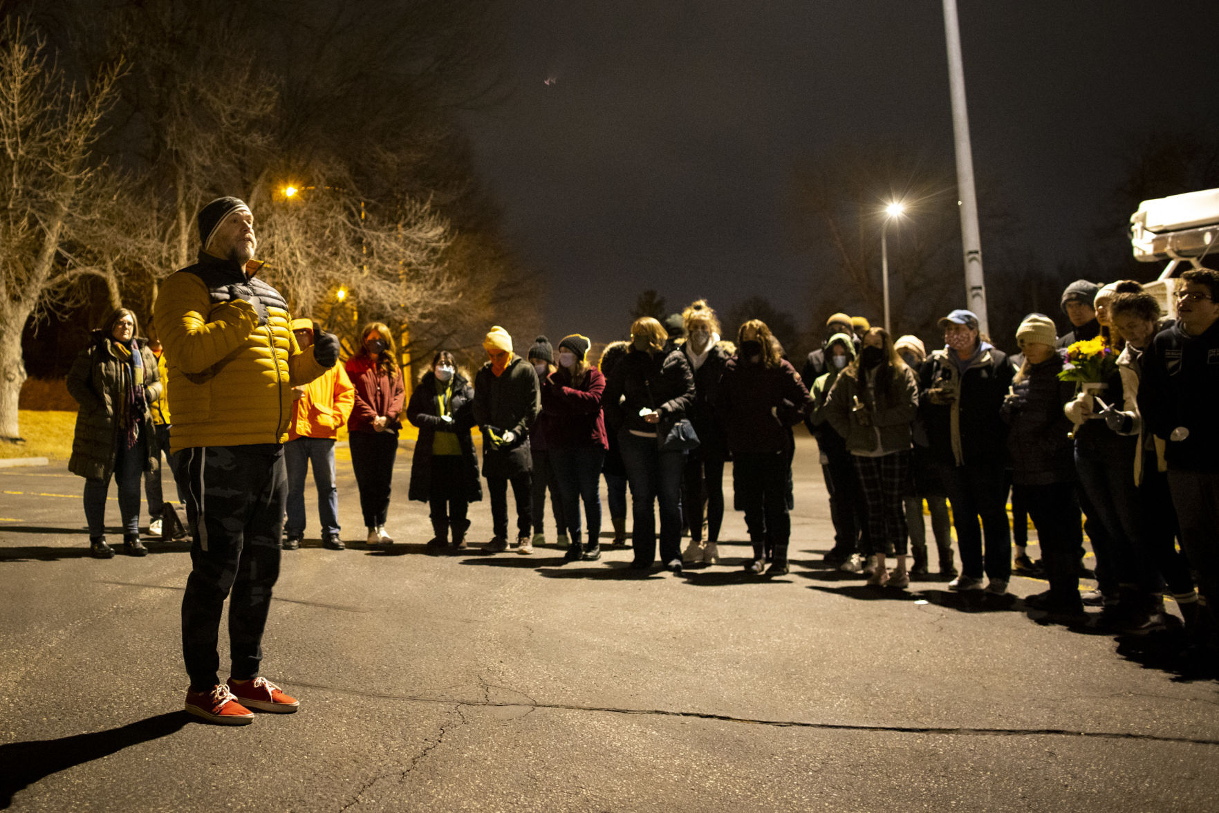 Candlelight vigil for Christine Croft